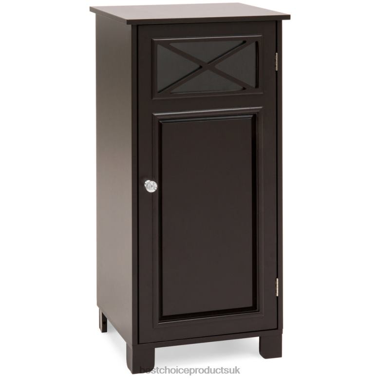 Accessory Best Choice Products3-Tier Classic Wooden Floor Cabinet w/ Door N62R1288 Espresso