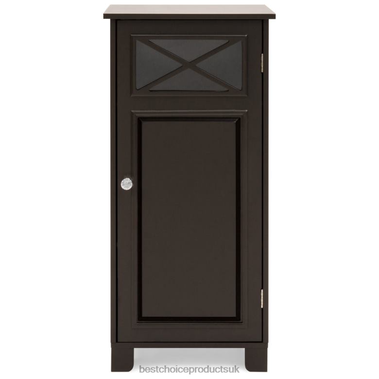 Accessory Best Choice Products3-Tier Classic Wooden Floor Cabinet w/ Door N62R1288 Espresso