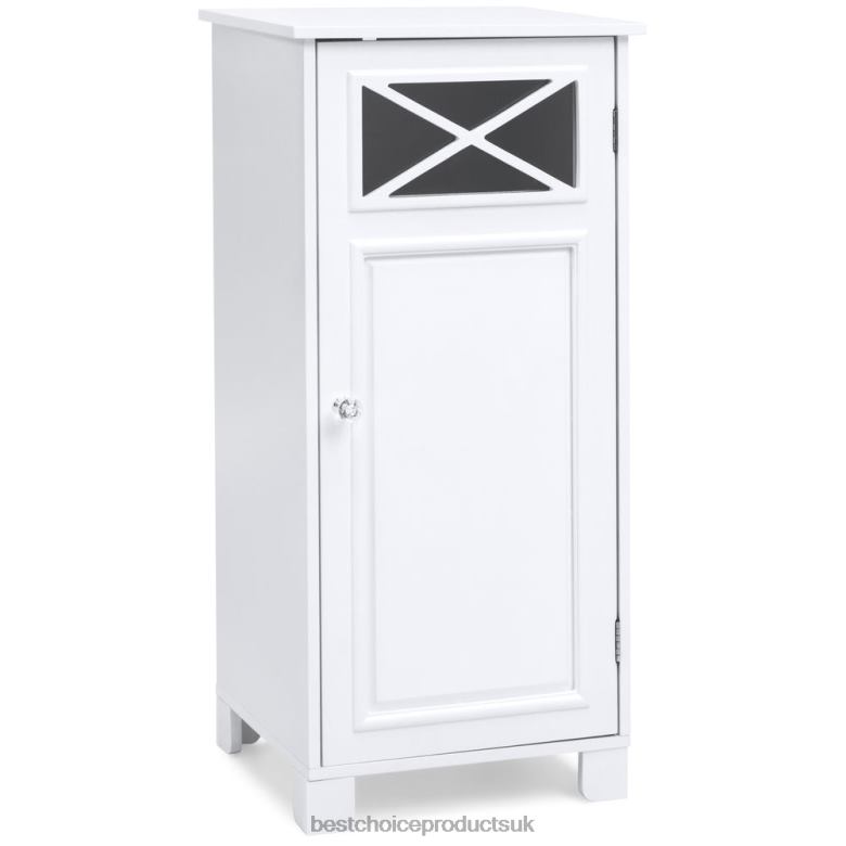 Accessory Best Choice Products3-Tier Classic Wooden Floor Cabinet w/ Door N62R1289 White