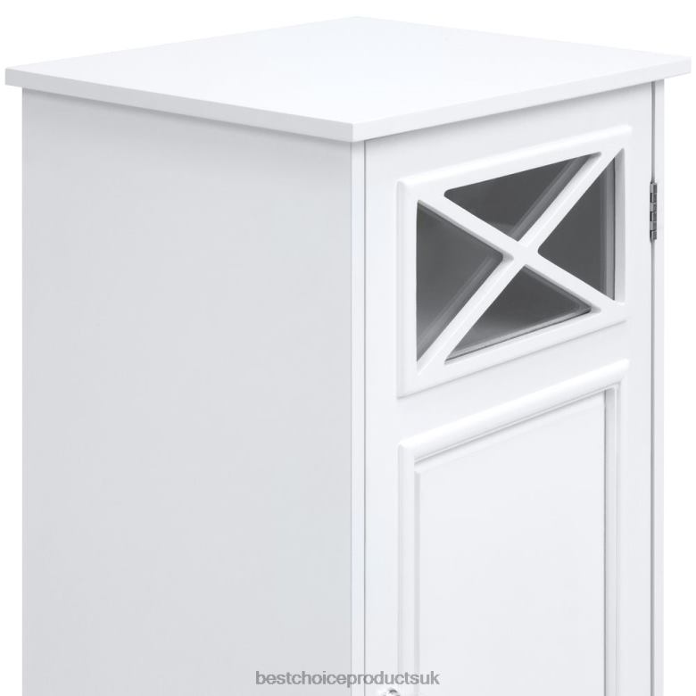 Accessory Best Choice Products3-Tier Classic Wooden Floor Cabinet w/ Door N62R1289 White