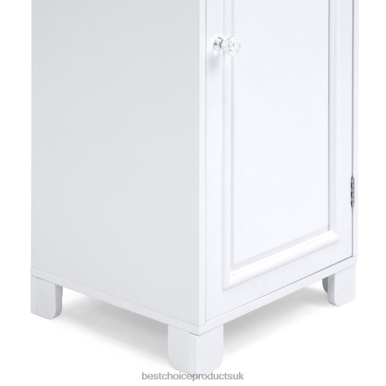 Accessory Best Choice Products3-Tier Classic Wooden Floor Cabinet w/ Door N62R1289 White