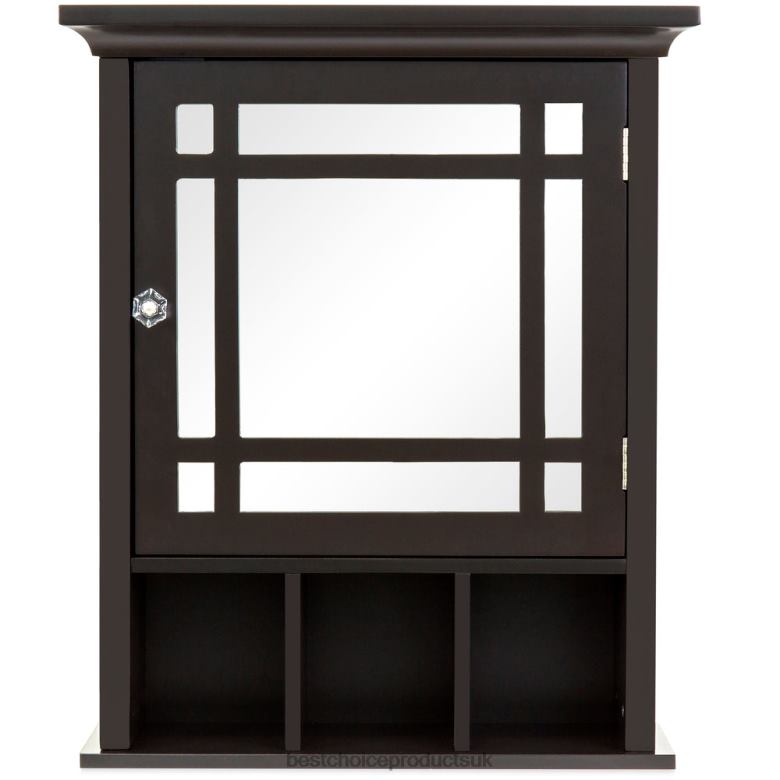 Accessory Best Choice ProductsBathroom Vanity Mirror Wall Storage Cabinet N62R1290 Espresso