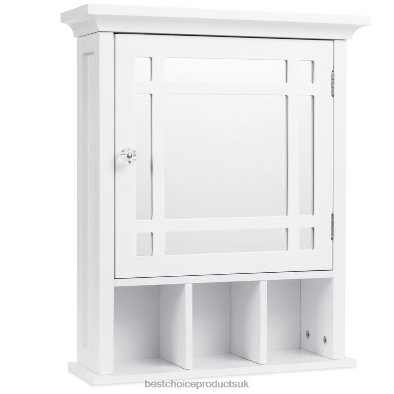 Accessory Best Choice ProductsBathroom Vanity Mirror Wall Storage Cabinet N62R1291 White