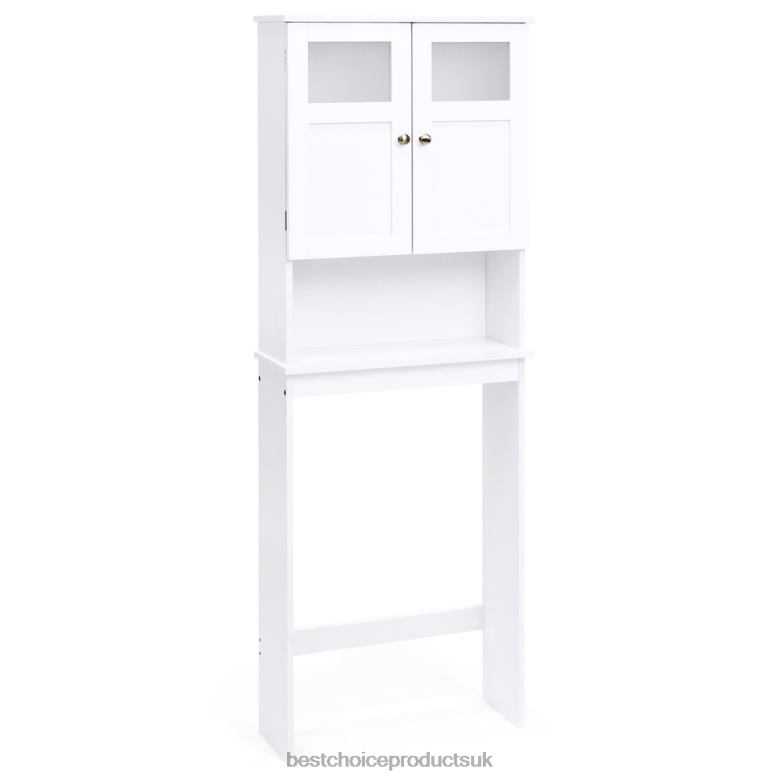 Accessory Best Choice ProductsDouble Door Over-the-Toilet Bathroom Storage Cabinet N62R1280 White