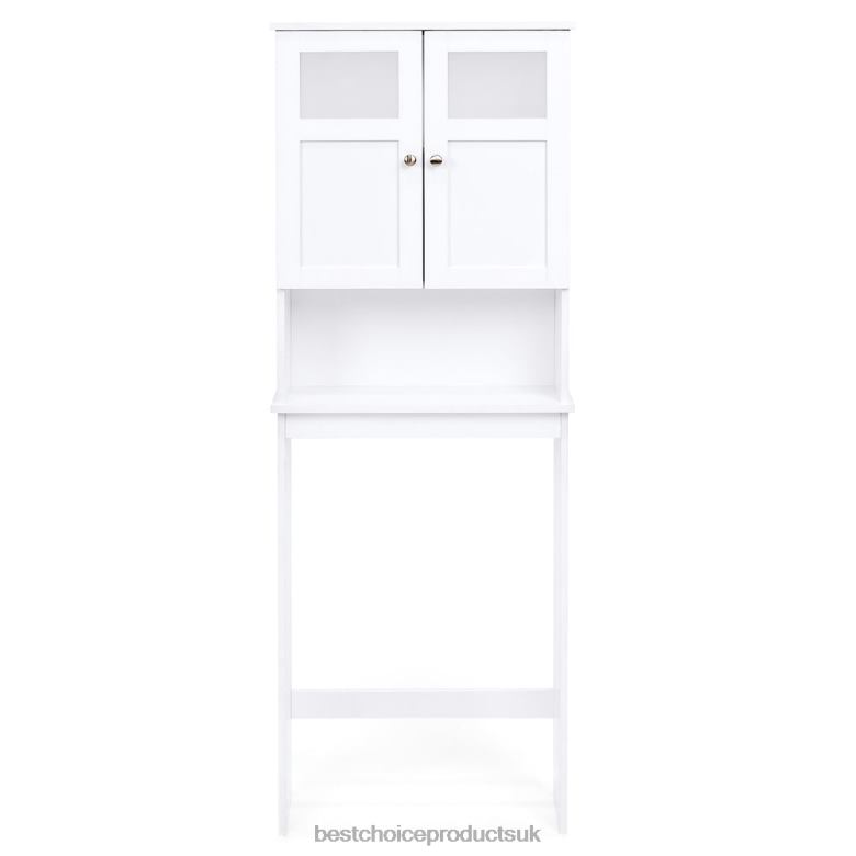 Accessory Best Choice ProductsDouble Door Over-the-Toilet Bathroom Storage Cabinet N62R1280 White