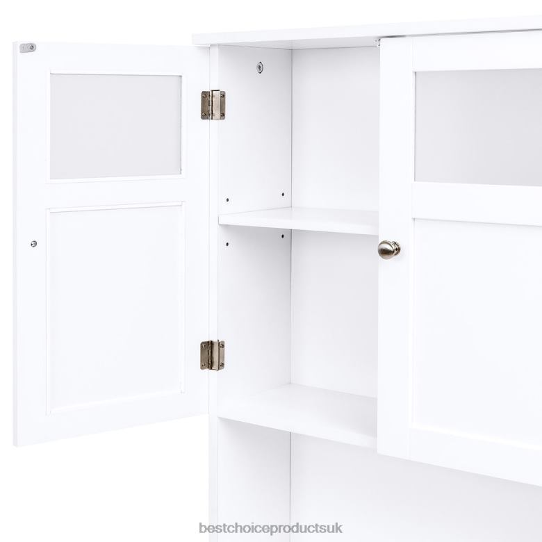 Accessory Best Choice ProductsDouble Door Over-the-Toilet Bathroom Storage Cabinet N62R1280 White