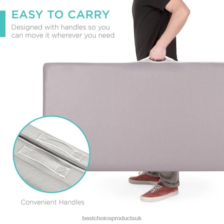Accessory Best Choice ProductsFolding Portable Mattress Topper w/ Plush Foam N62R344 Beauty