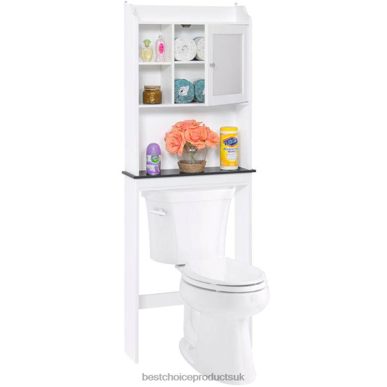 Accessory Best Choice ProductsOver-the-Toilet Bathroom Storage Cabinet w/ 1 Door N62R1286 White