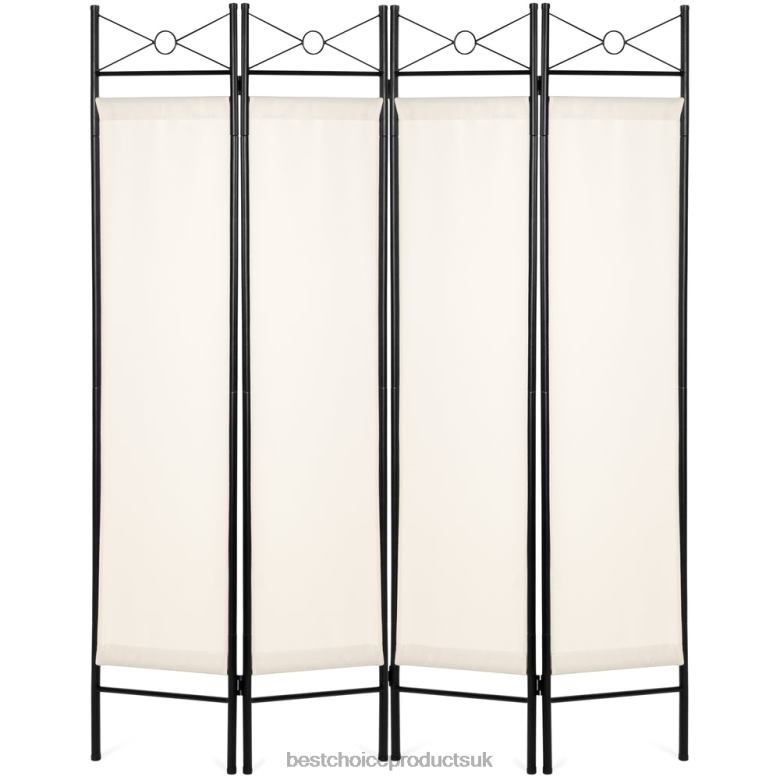 Accessory Best Choice Products4-Panel Folding Privacy Screen Room Divider Decoration Accent, 6ft N62R658 White