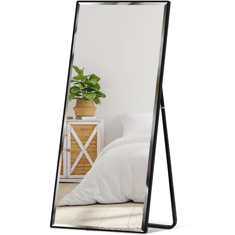Accessory Best Choice ProductsLarge Full Length Mirror, Wall Hanging & Leaning Floor Mirror N62R650 Black
