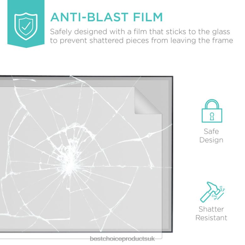 Accessory Best Choice ProductsLarge Full Length Mirror, Wall Hanging & Leaning Floor Mirror N62R650 Black