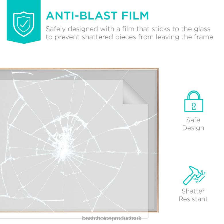 Accessory Best Choice ProductsLarge Full Length Mirror, Wall Hanging & Leaning Floor Mirror N62R651 Gold