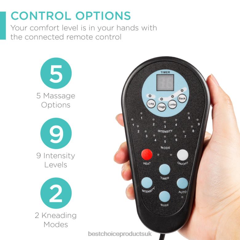 Accessory Best Choice ProductsFaux Leather Electric Massage Recliner Chair w/ Stool Ottoman, Remote N62R358 Black