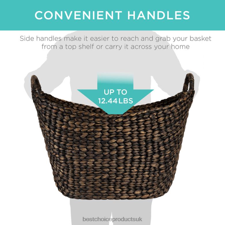 Accessory Best Choice ProductsLarge Multi-Purpose Seagrass Storage Basket w/ Handles N62R643 Brown