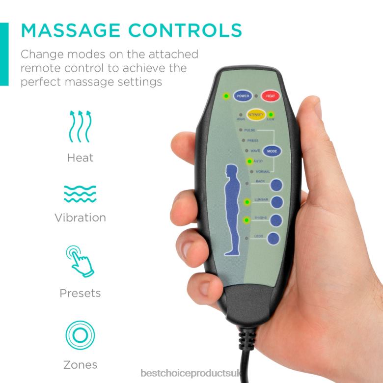 Accessory Best Choice ProductsLinen Fabric Swivel Massage Recliner Chair w/ Remote Control, 5 Modes N62R1224 Gray