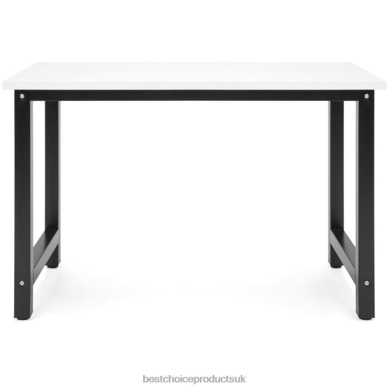 Accessory Best Choice Products47.25x23.5in Home Office Computer Desk Workstation Table w/ Adjustable Legs N62R1273 White