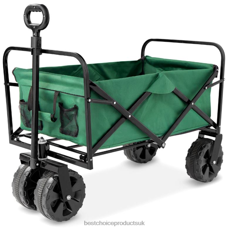 Lawn & Garden | Best Choice ProductsIndoor Outdoor Utility Cart w/ 360-Degree Wheels, Adjustable Handle N62R997 Green