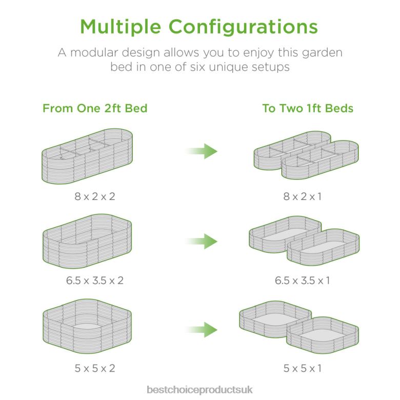 Lawn & Garden | Best Choice ProductsMetal Raised Garden Bed, Oval Outdoor Planter Box for Vegetables N62R993 Charcoal