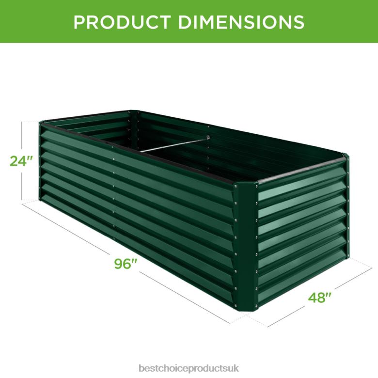 Lawn & Garden | Best Choice ProductsOutdoor Metal Raised Garden Bed for Vegetables, Flowers, Herbs N62R442 Dark Green