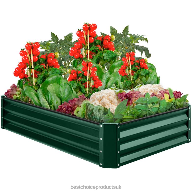 Lawn & Garden | Best Choice ProductsOutdoor Metal Raised Garden Bed for Vegetables, Flowers, Herbs N62R451 Dark Green