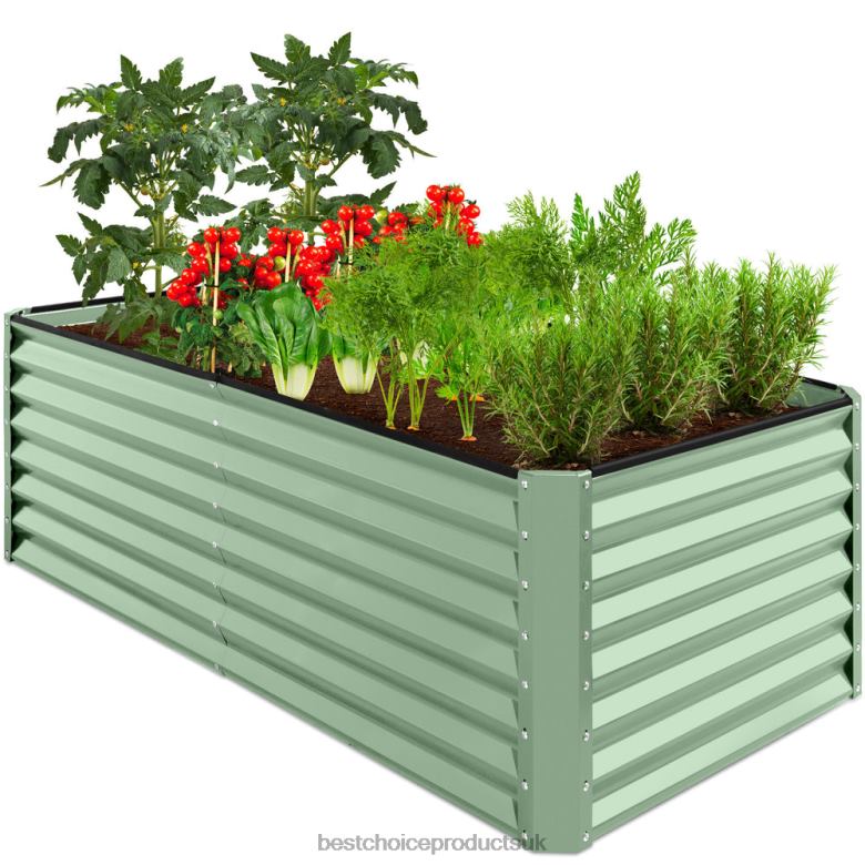 Lawn & Garden | Best Choice ProductsOutdoor Metal Raised Garden Bed for Vegetables, Flowers, Herbs N62R461 Sage Green