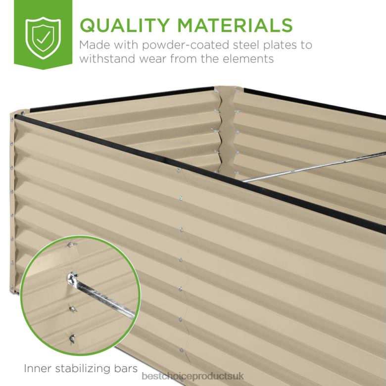 Lawn & Garden | Best Choice ProductsOutdoor Metal Raised Garden Bed for Vegetables, Flowers, Herbs N62R462 Beige