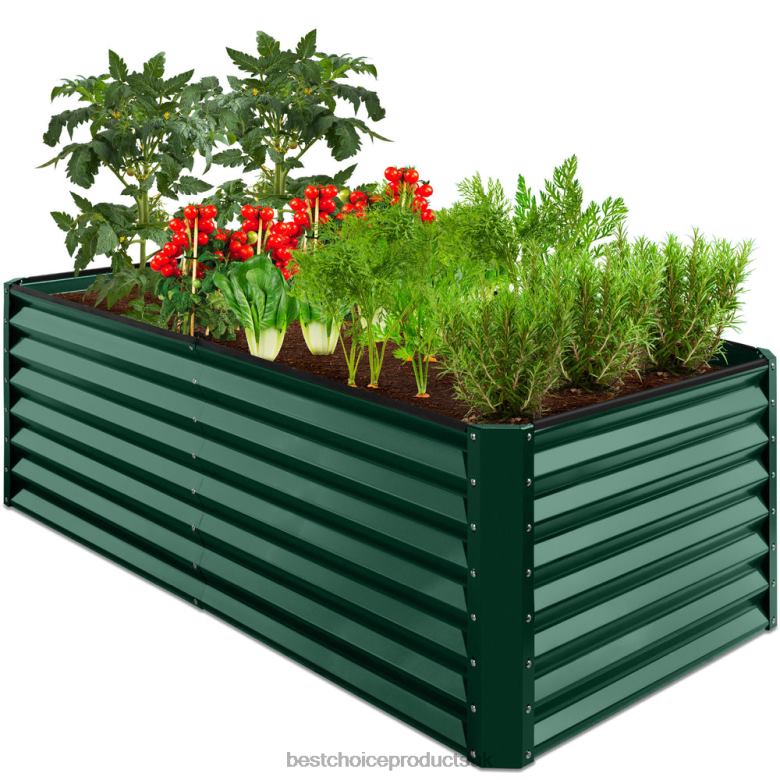 Lawn & Garden | Best Choice ProductsOutdoor Metal Raised Garden Bed for Vegetables, Flowers, Herbs N62R463 Dark Green