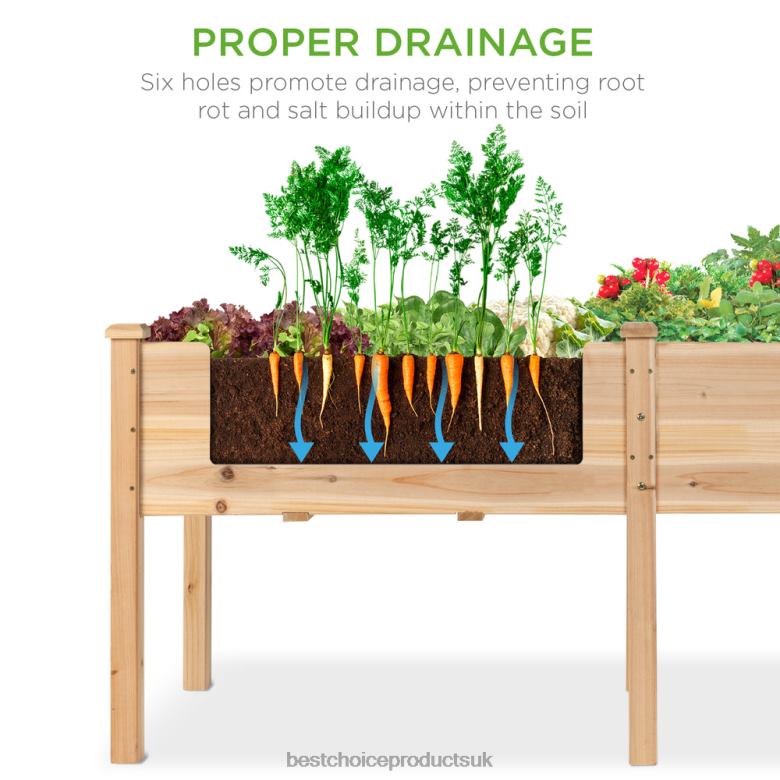 Lawn & Garden | Best Choice ProductsRaised Garden Bed, Elevated Wood Garden Planter Stand N62R963 Natural