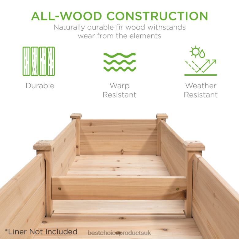 Lawn & Garden | Best Choice ProductsRaised Garden Bed, Elevated Wood Garden Planter Stand N62R963 Natural
