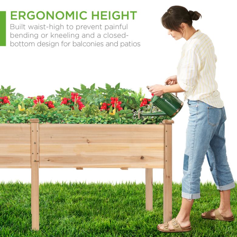 Lawn & Garden | Best Choice ProductsRaised Garden Bed, Elevated Wood Garden Planter Stand N62R963 Natural
