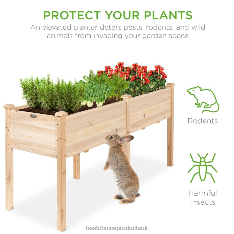 Lawn & Garden | Best Choice ProductsRaised Garden Bed, Elevated Wood Garden Planter Stand N62R963 Natural