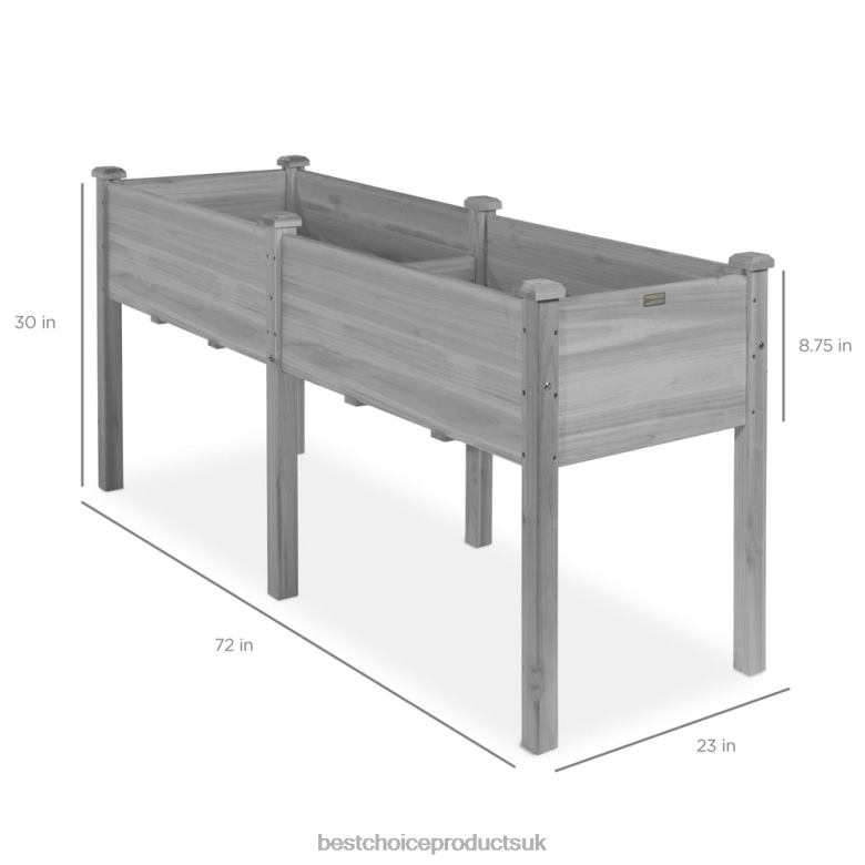Lawn & Garden | Best Choice ProductsRaised Garden Bed, Elevated Wood Garden Planter Stand N62R964 Gray