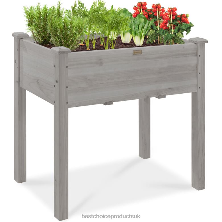 Lawn & Garden | Best Choice ProductsRaised Garden Bed, Elevated Wood Planter Box Stand w/ Bed Liner N62R966 Gray
