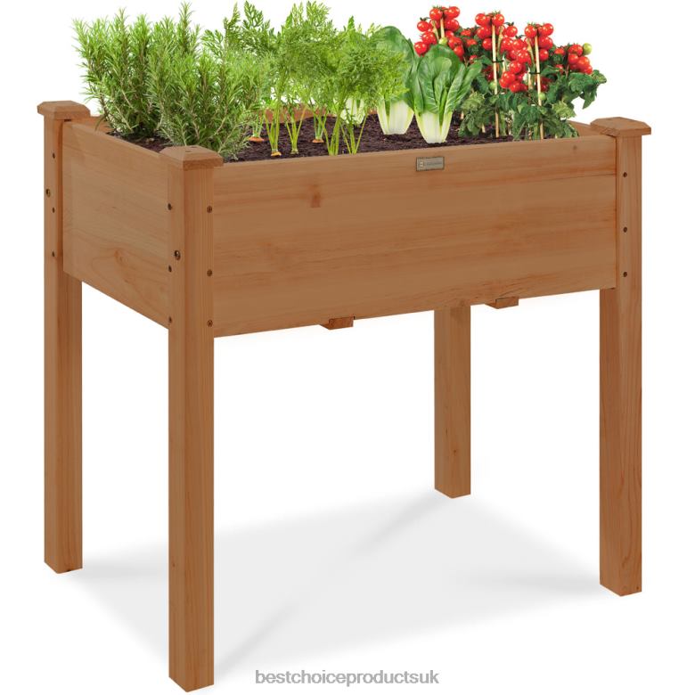 Lawn & Garden | Best Choice ProductsRaised Garden Bed, Elevated Wood Planter Box Stand w/ Bed Liner N62R967 Acorn Brown