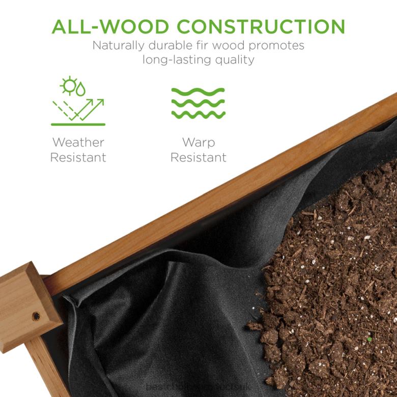 Lawn & Garden | Best Choice ProductsRaised Garden Bed, Elevated Wood Planter Box Stand w/ Bed Liner N62R967 Acorn Brown