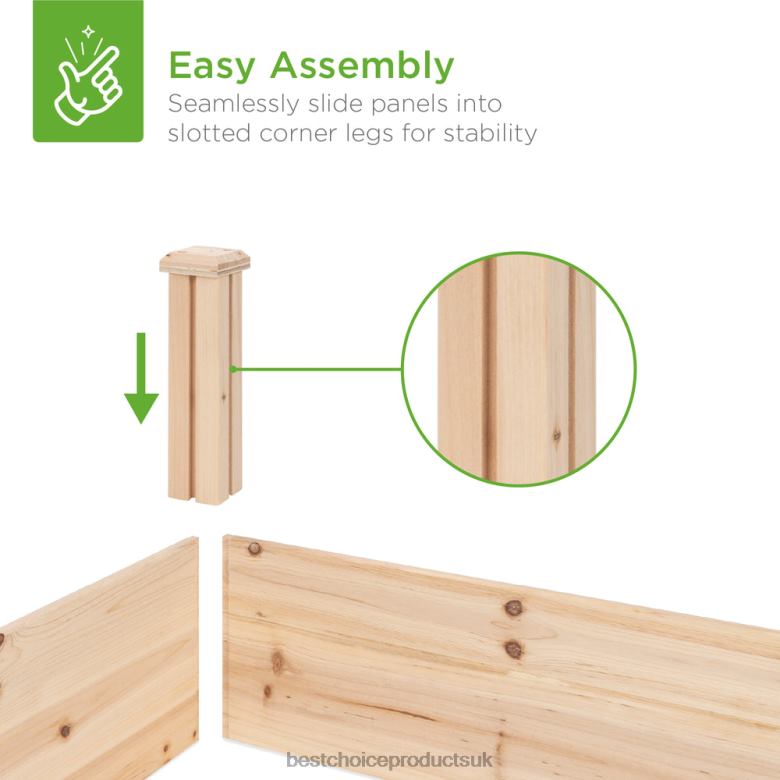 Lawn & Garden | Best Choice ProductsWooden Raised Garden Bed Planter for Garden, Lawn, Yard N62R984 Natural