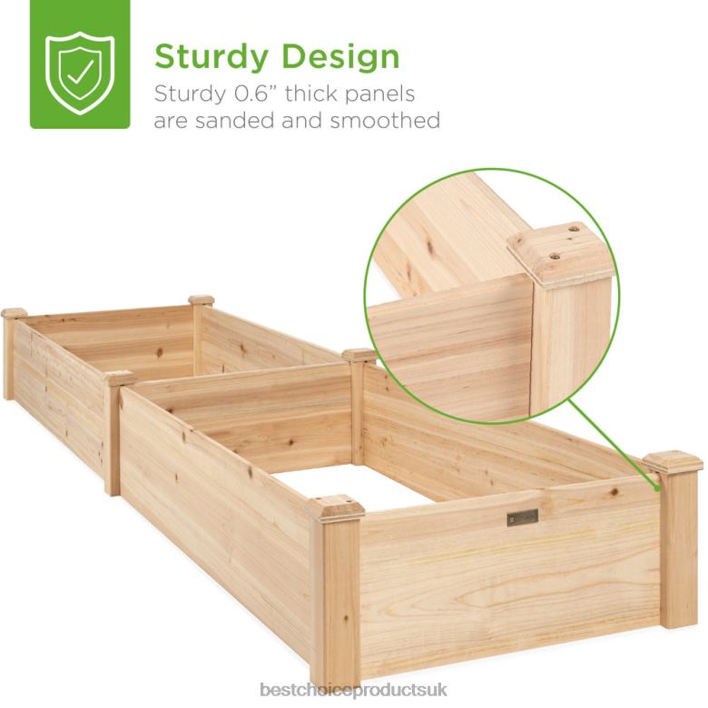 Lawn & Garden | Best Choice ProductsWooden Raised Garden Bed Planter for Garden, Lawn, Yard N62R984 Natural