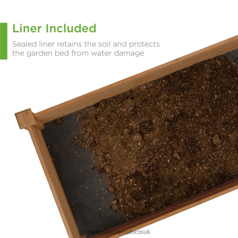 Lawn & Garden | Best Choice ProductsWooden Raised Garden Bed Planter for Garden, Lawn, Yard N62R985 Acorn Brown