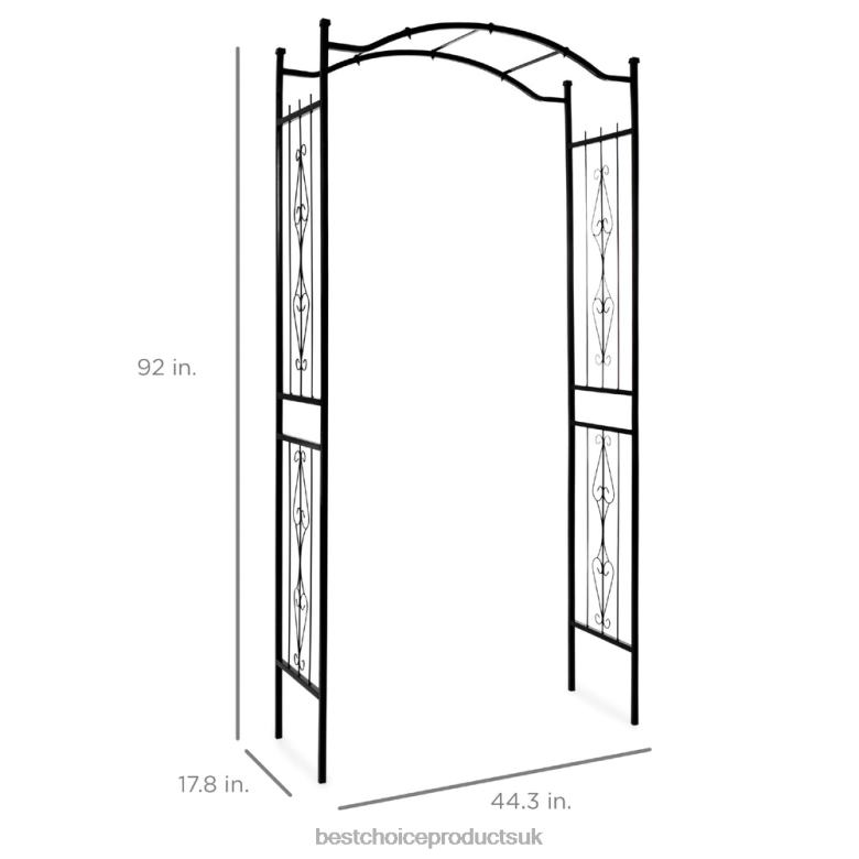 Lawn & Garden | Best Choice ProductsSteel Garden Arch Arbor Trellis for Climbing Plants N62R987 Black