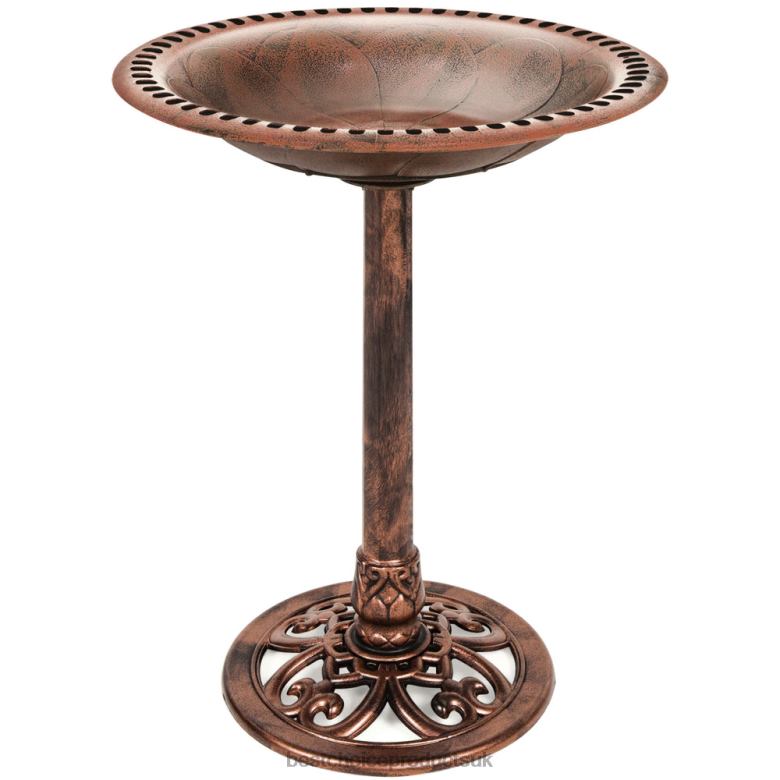 Lawn & Garden | Best Choice ProductsVintage Outdoor Garden Bird Bath w/ Fleur-de-Lis Accents N62R960 Copper