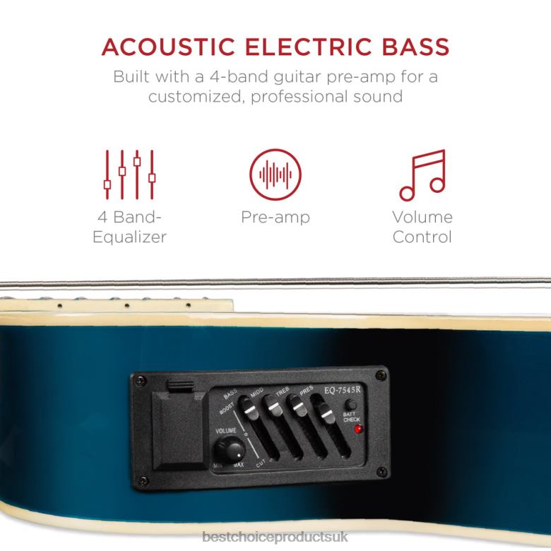 Musical Instruments | Best Choice ProductsAcoustic Electric Bass Guitar w/ Equalizer, Truss Rod N62R1143 Blue