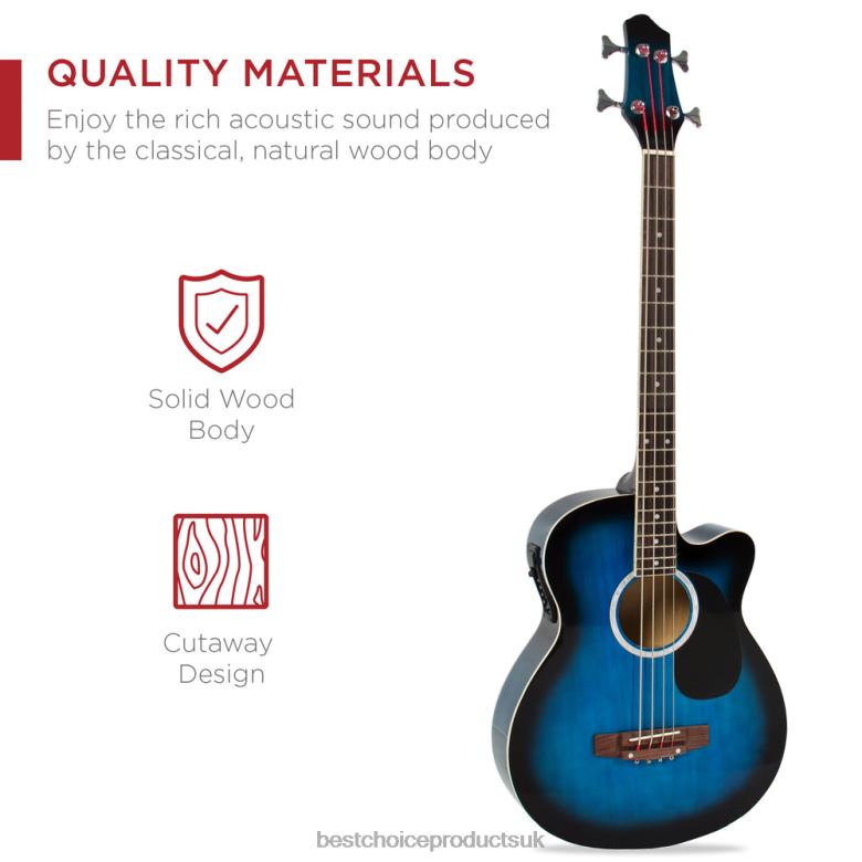 Musical Instruments | Best Choice ProductsAcoustic Electric Bass Guitar w/ Equalizer, Truss Rod N62R1143 Blue