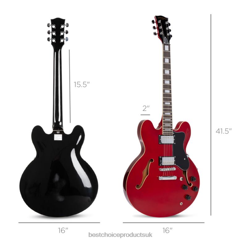 Musical Instruments | Best Choice ProductsAll-Inclusive Semi-Hollow Body Electric Guitar Set N62R1037 Red