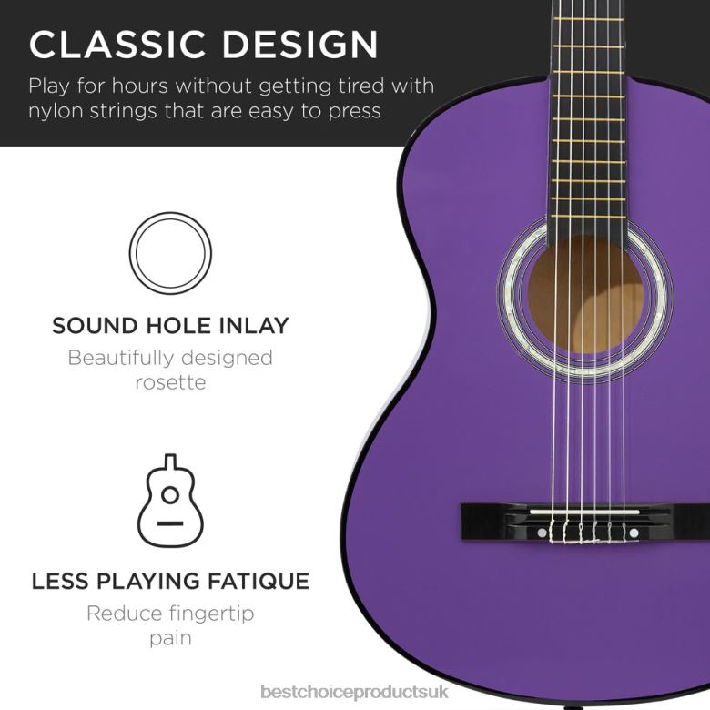 Musical Instruments | Best Choice ProductsBeginner Acoustic Guitar Set w/ Case, Strap, Digital Tuner, Strings N62R1118 Purple