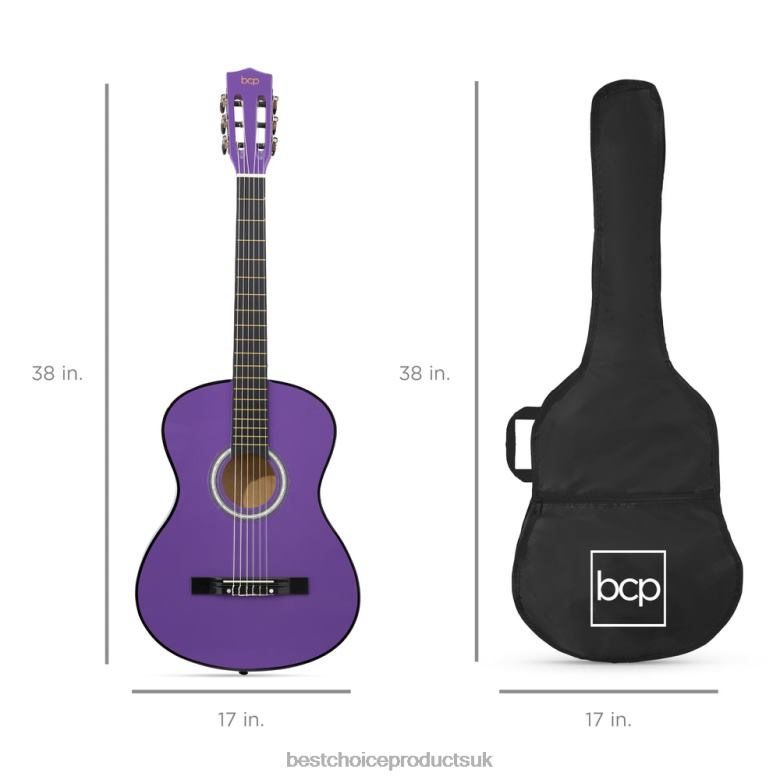Musical Instruments | Best Choice ProductsBeginner Acoustic Guitar Set w/ Case, Strap, Digital Tuner, Strings N62R1118 Purple