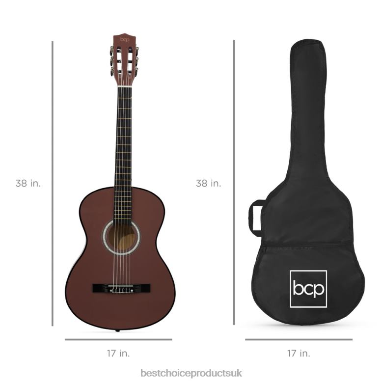 Musical Instruments | Best Choice ProductsBeginner Acoustic Guitar Set w/ Case, Strap, Digital Tuner, Strings N62R1119 Dark Brown