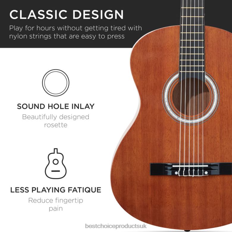 Musical Instruments | Best Choice ProductsBeginner Acoustic Guitar Set w/ Case, Strap, Digital Tuner, Strings N62R1121 Natural Mahogany