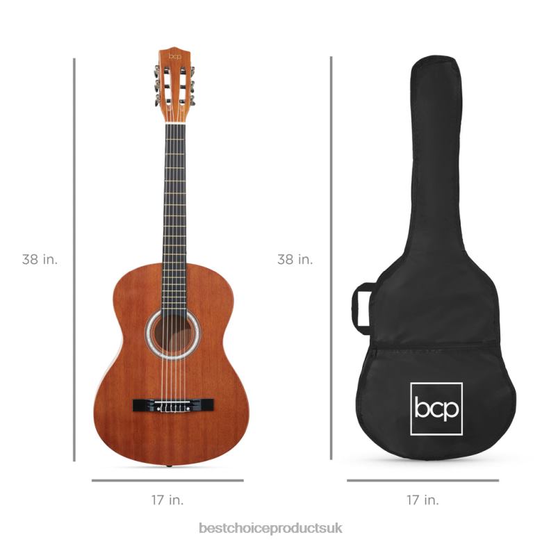 Musical Instruments | Best Choice ProductsBeginner Acoustic Guitar Set w/ Case, Strap, Digital Tuner, Strings N62R1121 Natural Mahogany
