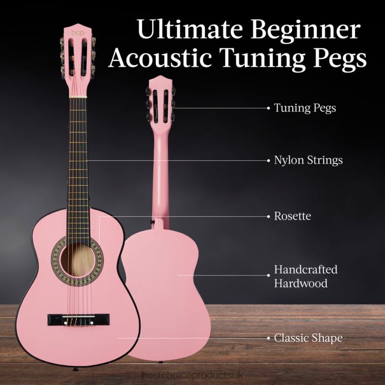 Musical Instruments | Best Choice ProductsKids Acoustic Guitar Beginner Starter Kit with Carrying Case N62R1039 Pink