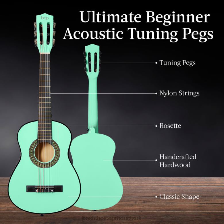 Musical Instruments | Best Choice ProductsKids Acoustic Guitar Beginner Starter Kit with Carrying Case N62R1040 SoCal Green